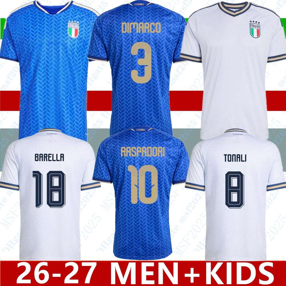 italy jersey World Cup 2026 Italy Soccer Jerseys Italian National Team Italys Retro DEL PIERO BAGGIO Italia Vintage football tops Shirt BARELLA MALDINI kids kit