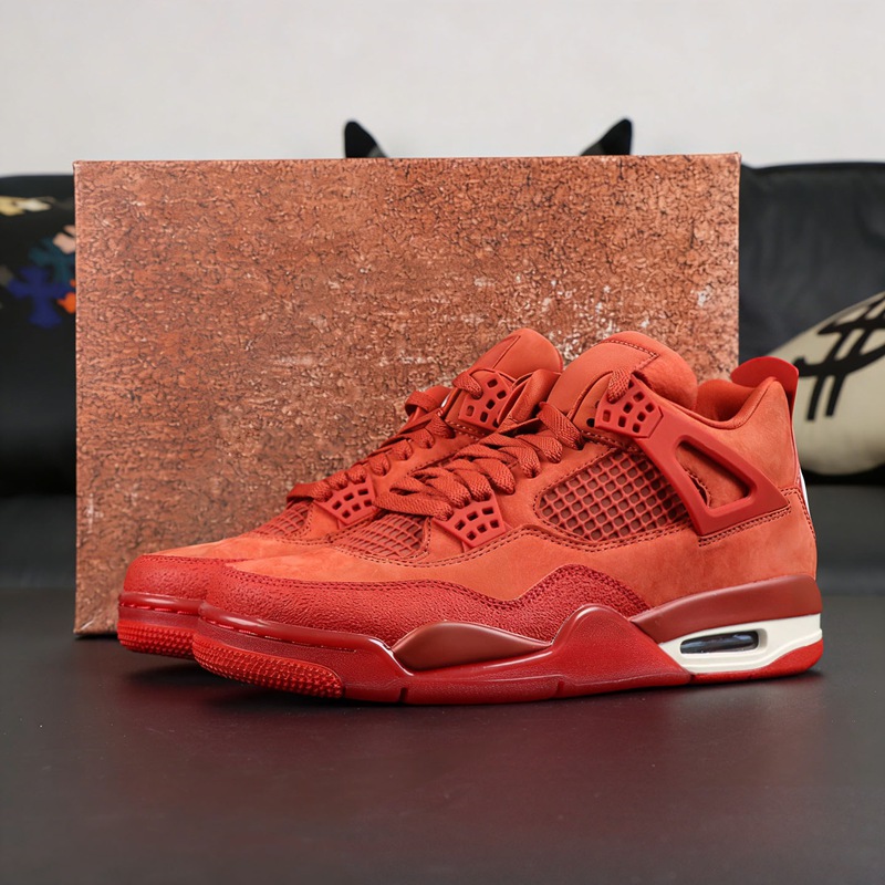 4s Nigel Sylvester x LJR HUPU Basketball Shoes Brick By Brick 4 IV Mens Firewood Orange Sail Cinnabar Sports Trainers Top Leve Sneakers Available Size Eu 40-47.5