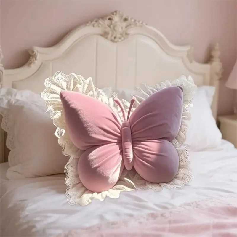 1 Butterfly Princess Office Pillow Living Room Bow Bedroom Car Sofa Mat Home New Pillow Room Home Garden Decoration H260323