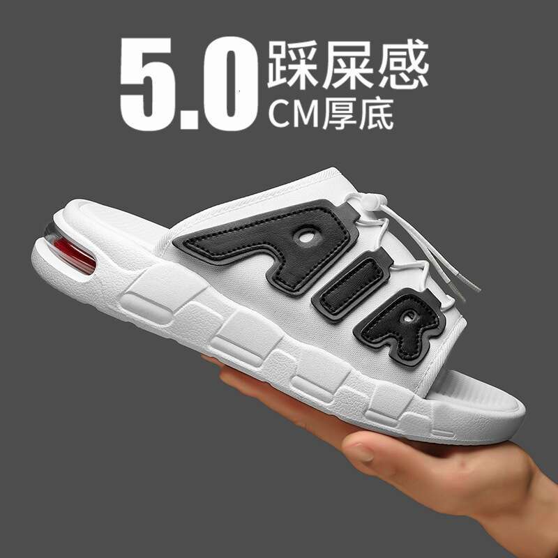 Plus Size Air Cushion Trendy Brand Slippers Summer Wear Internet Celebrity Non-Slip Outdoor Sports Thick-Soled Beach Sandals 6698