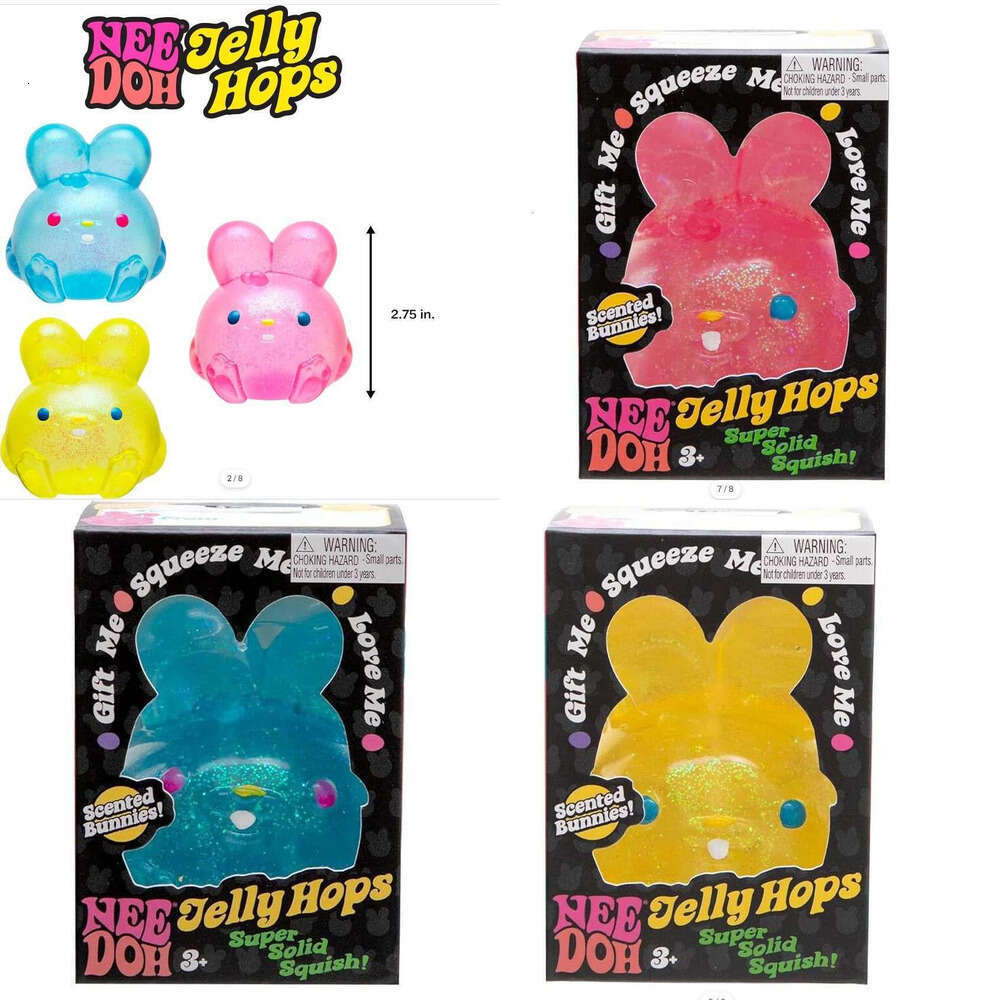 Needoh nice cube Cross-border new product, popular on independent sites and Amazon, educational stress-relief realistic rabbit squeeze toy in stock