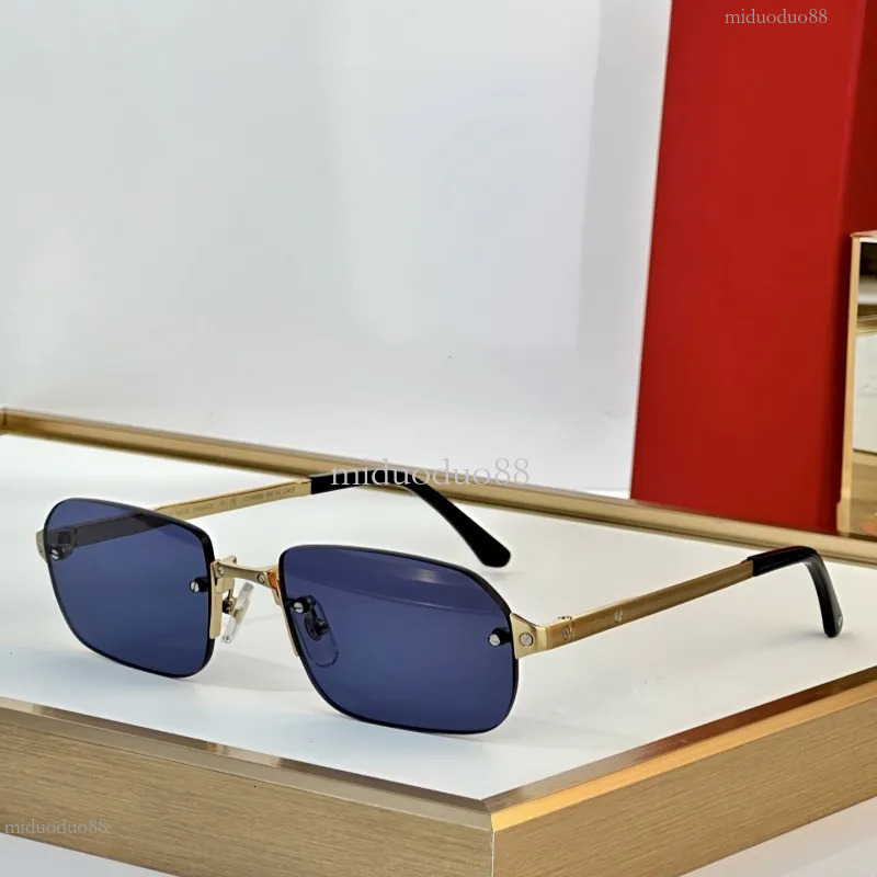 Cart~ Top Quality Designer Carter Sunglasses For Men Women Uv400 Rimless Shades 24K Platinum Golden Plating Retro Photochromism Eyeglasses Size 55-22-146 cb3