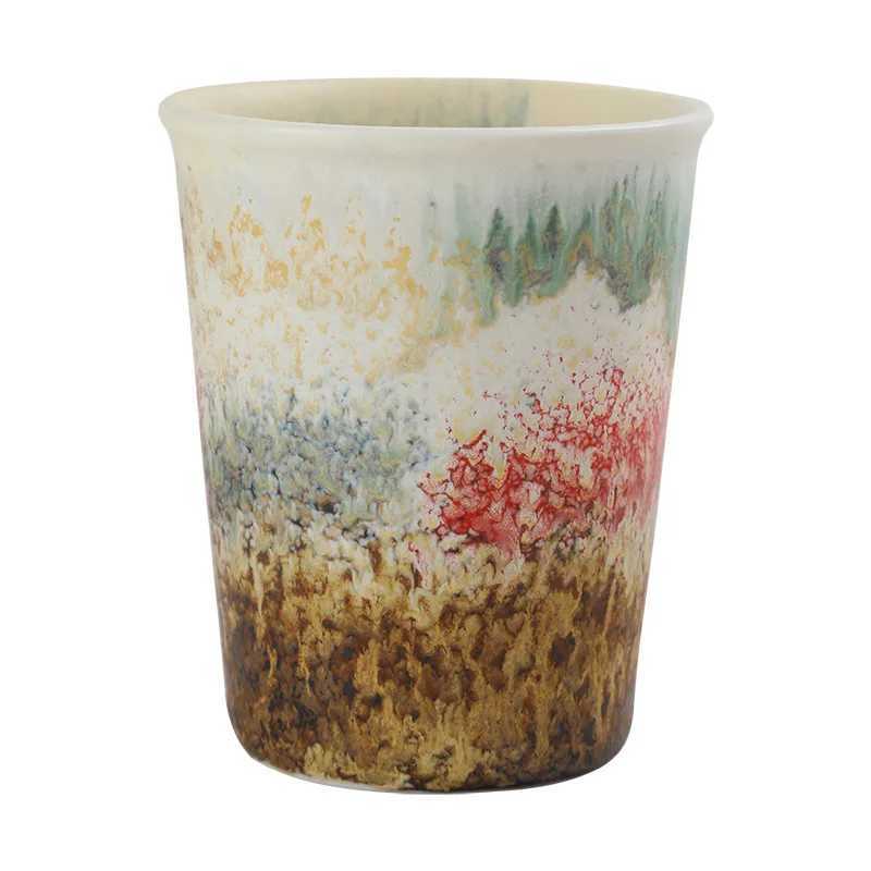 1PC Teacup Owner Single Cup of Large-capacity Ceramic Coke Drinking Water High-value Coffee Mug Gift Home Furnishings D260323