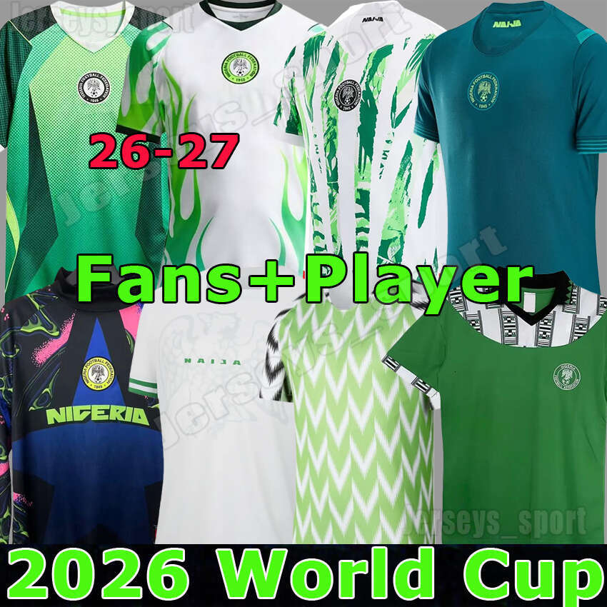 4XL 25 26 27 Nigeria Soccer jerseys Retro 2018 1994 1998 maillot de foot 2025 2026 CHUKWUEZE SIMON IHEANACHO AJAYI DESSERS player version football shirts kids kits