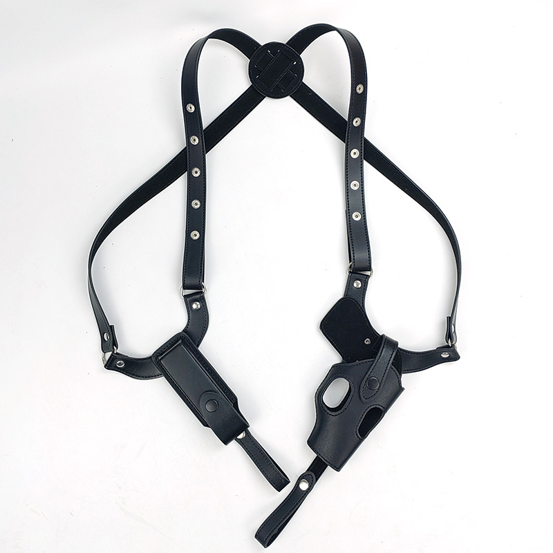 Tactical Concealed Gun Holster Leather Shoulder Underarm Pistol Handgun Carry Pouch for glock 92 Hunting Accessories - view 8