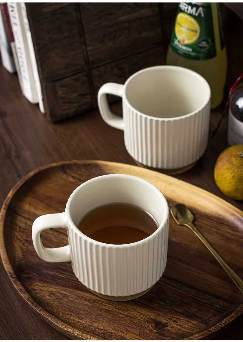 Mug universal drinking cup spoon household water cup office ceramic cup coffee cup milk cup tea cup H260323