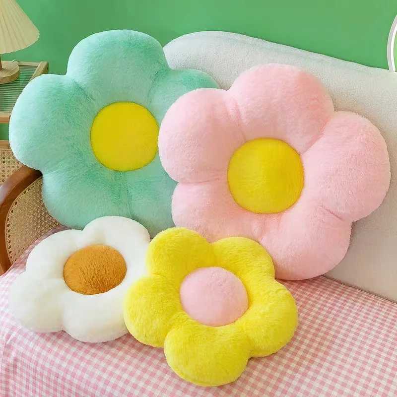 Cushion Flower Circular Shape Cloth With Soft Nap Office Classroom Chair Cushion Couch Pillow Bedroom Floor Winter Thick H260323