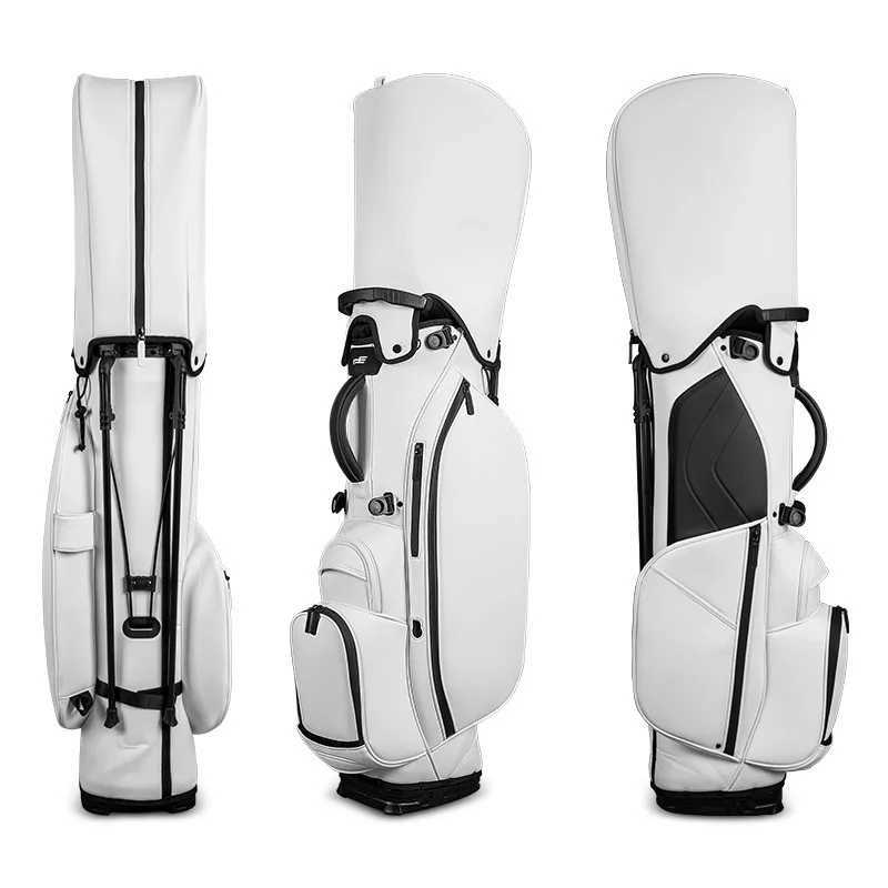 PLAYEAGLE Golf Stand Bag with Stand Lightweight Golf Bag for Men Multifunction PU Leather Golf Rack Bag D260323