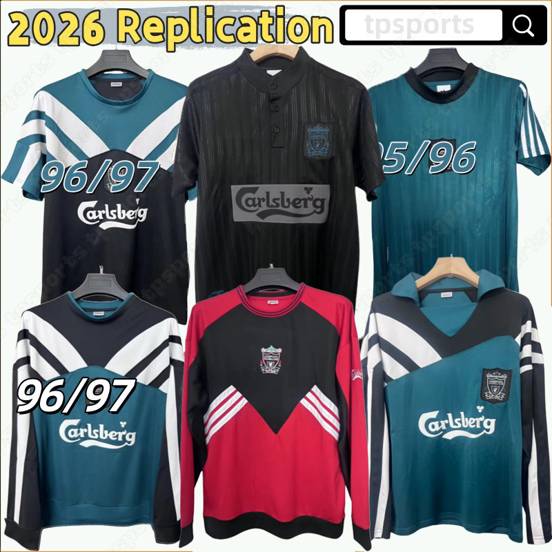 liverpool 26 27 kit jumper S-4XL soccer jerseys New Reproduction 1993/95 1996/97 Retro LFC Originals Tee White 95 black
