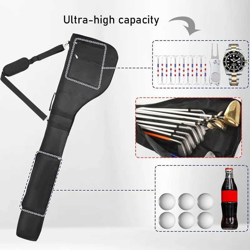 Golf Sunday Bag Golf Club Bag Mini Golf Bag Training Practice Golf Bag Travel Case Foldable D260323