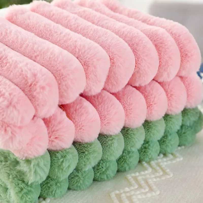 30x50cm 45x45cm Throw Pillow Covers Faux Fur Plush Decorative Couch Cushion Case Soft Pillowcase Orange Saga Green Pink Cream H260323