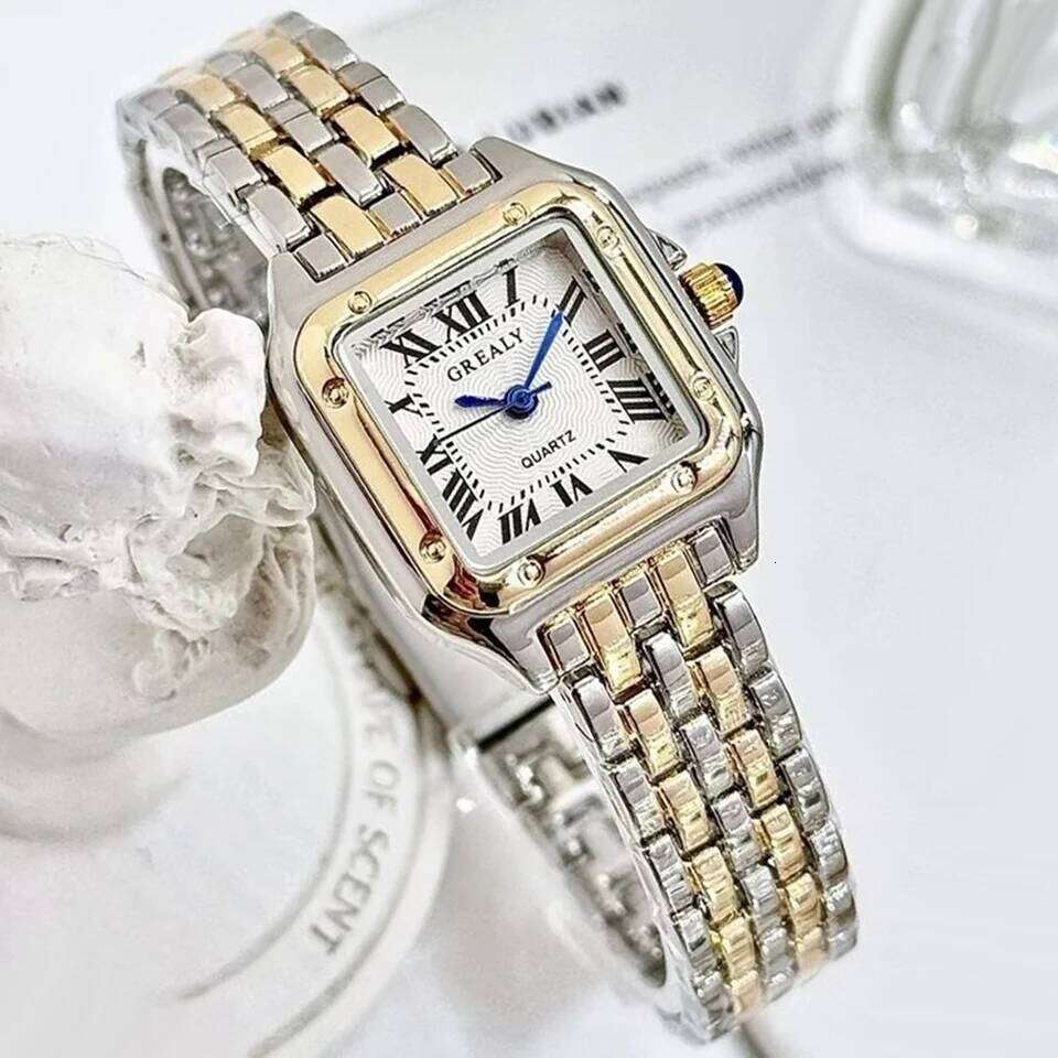 New Luxury Women Fashion Square Wristwatch Casual Quartz Simple Rhinestone Ladies Clock Relogio Feminino Woman Watch 26Y0323