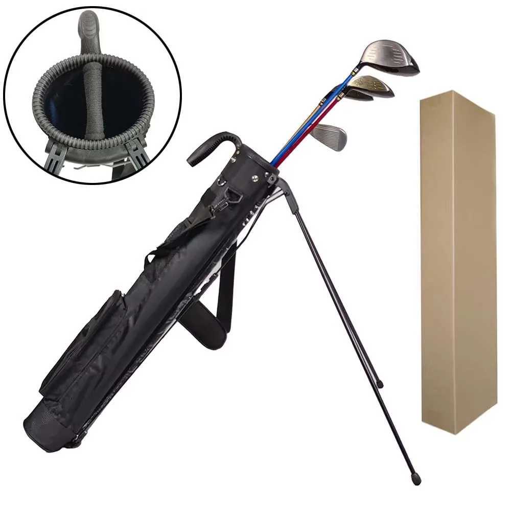 Lightweight Golf Club Bag With Bracket Golf Gun Rack Bags Waterproof Golf Stand Carry Bag D260323