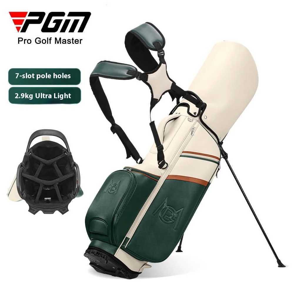 PGM QB175 Golf Bag Womens Stand Bag 7-Grid Plug Hole Shoulder Strap Golf Waterproof Microfiber Club Bag D260323