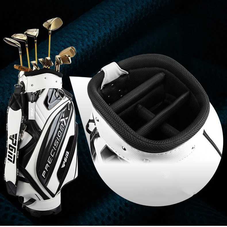PGM Mens Golf Bags PU Waterproof Large Capacity Standard Bag Hold 14 Golf Clubs QB034 D260323