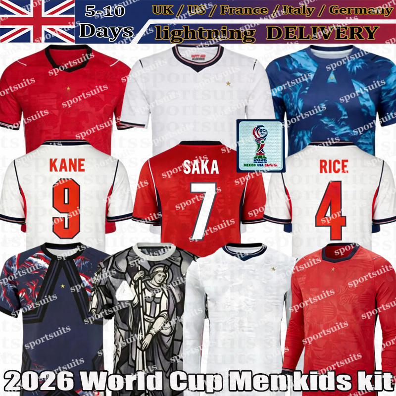 england world cup 2026 england football shirt BELLINGHAM KANE SAKA FODEN RICE 26 27 Soccer Jerseys Konsa Watkins Gordon PALMER Walker Men Kids kit 26 27