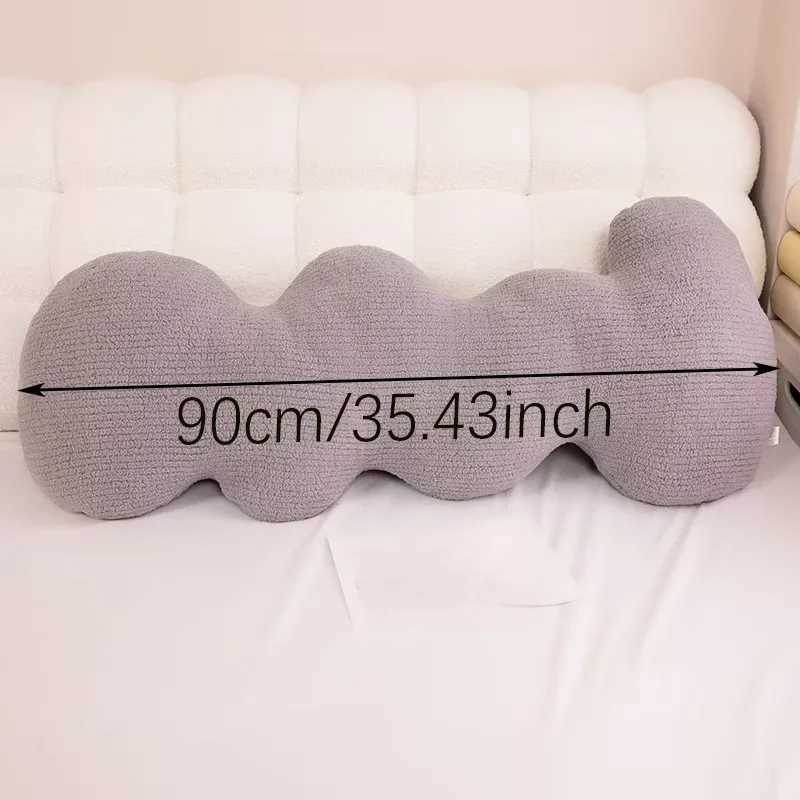 Versatile Cloud Wave Leg Pillow - Soft Polyester Hand-Washable Perfect for Bedroom Living Room Decor H260323