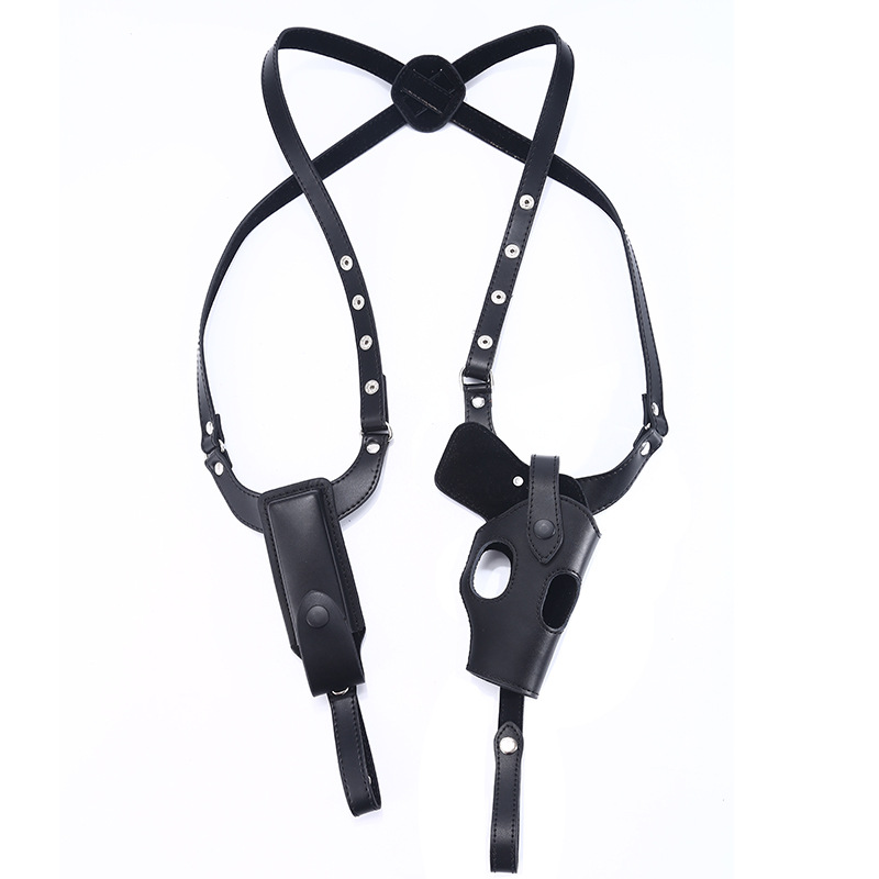 Tactical Concealed Gun Holster Leather Shoulder Underarm Pistol Handgun Carry Pouch for glock 92 Hunting Accessories - view 4
