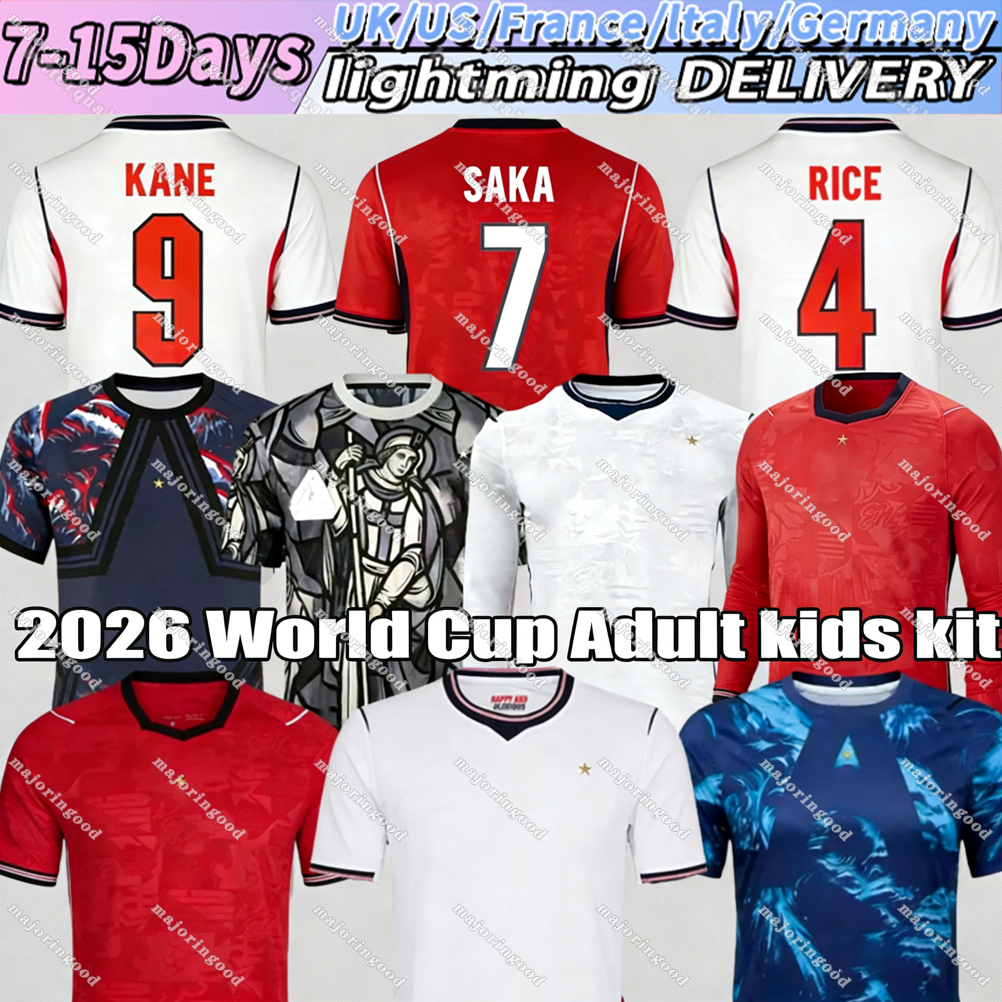 england football Shirt 26 27 BELLINGHAM KANE home away jerseySAKA FODEN RICE Soccer Jerseys PALMER JAMES Maguire EZE england kit 26 27 Long sleeve