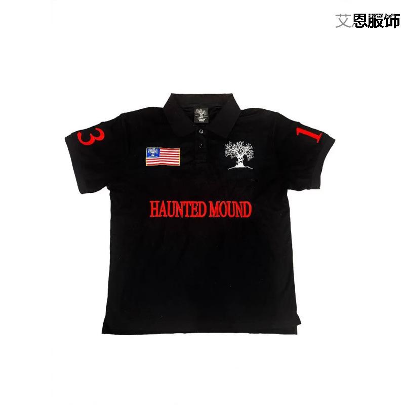 Men's Polos Polo Shirt 3D Printed American Retro Short-Sleeved Lapel Casual Loose T-Shirt Style
