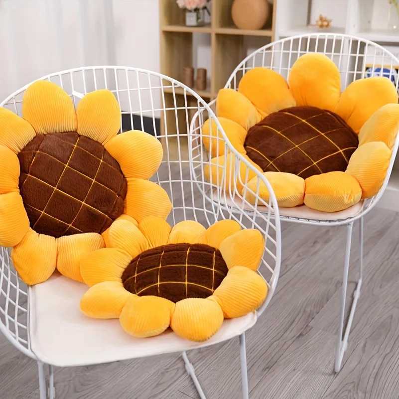 Cute Sunflower Cushion Cute Sunflower Sofa Cushion Add a Touch of Sunshine to Your Living Room Bedroom or Bay Window H260323