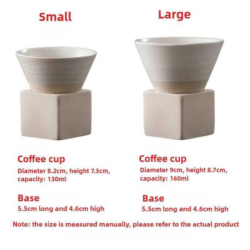 1pc Retro Japanese Triangular Cone Shape Pottery Tea Coffee Cup Pull Ceramic Mug Rough Latte Porcelain Cup For Home Office D2603231