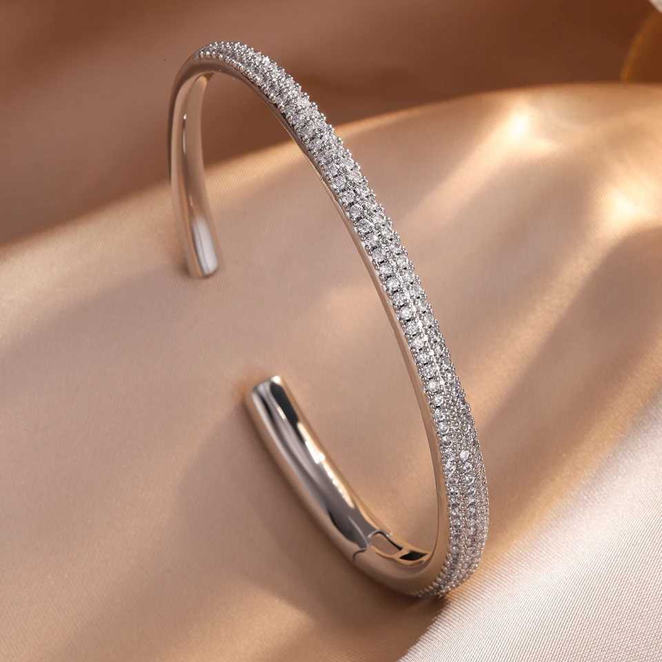 ZAKOL Luxury Elegant Water Drop AAA Cubic Zirconia Open for Women Dubai Bridal Wedding Party Jewelry H260323 - view 3