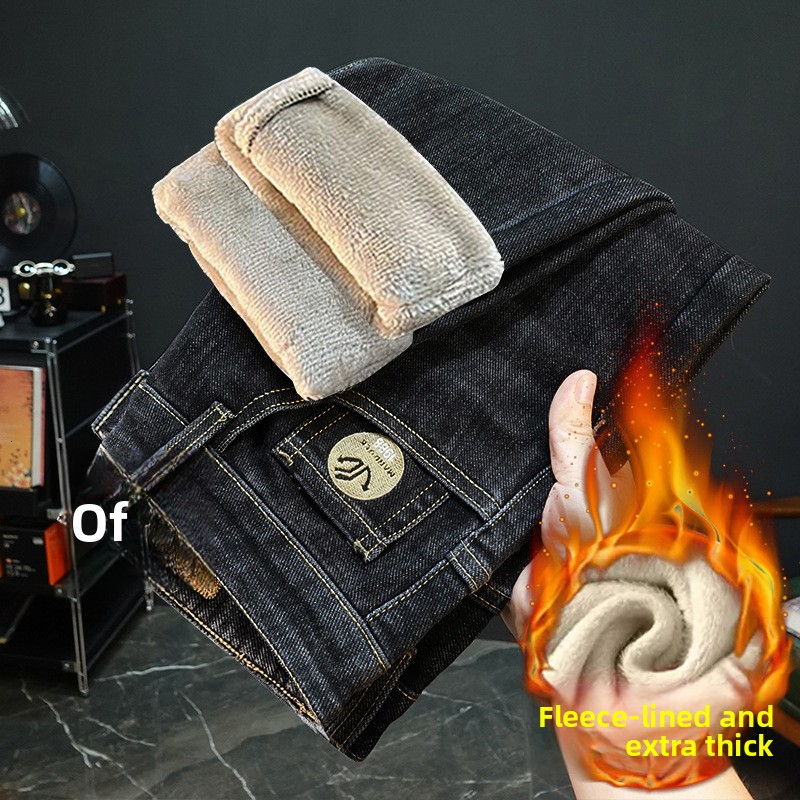 2026 Designer Jeans Luxury Men's Slim Fit Straight Leg Elastic Pants Jeans Classic Simple Cotton Business Pants New Outdoor Sports And Leisure Pa