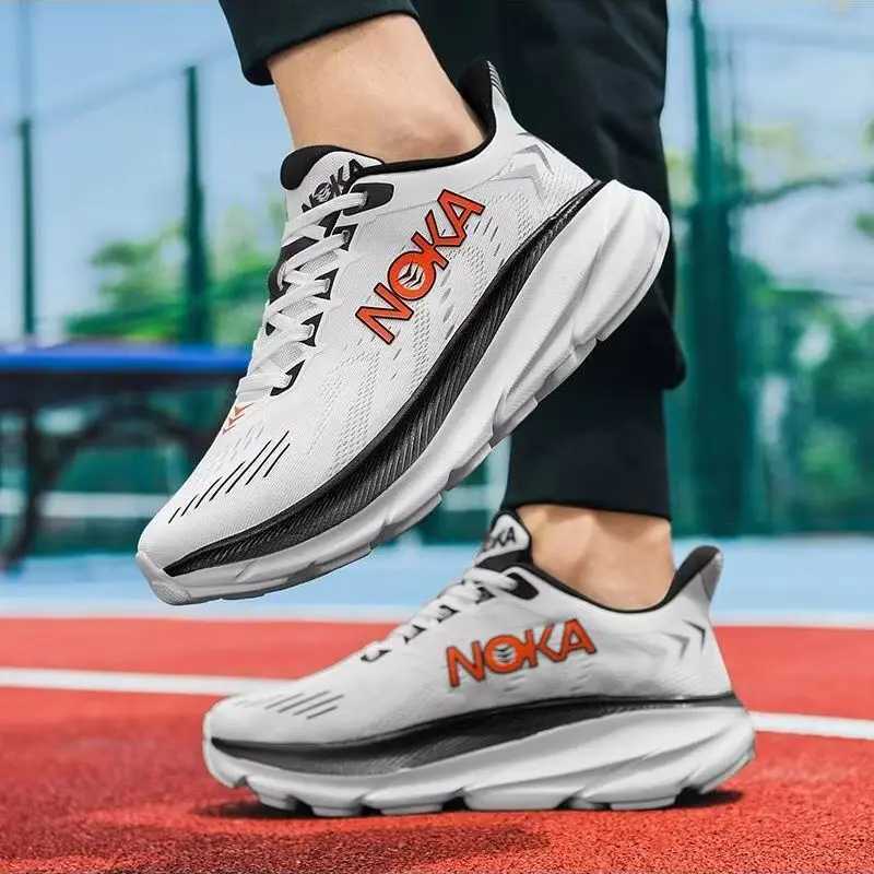 New mens casual sports shoes with shock absorption breathable running shoes anti slip and wear-resistant outdoor hiking shoes K260323