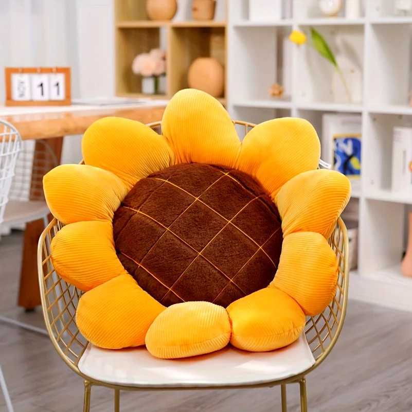 Cute Sunflower Cushion Cute Sunflower Sofa Cushion Add a Touch of Sunshine to Your Living Room Bedroom or Bay Window H260323