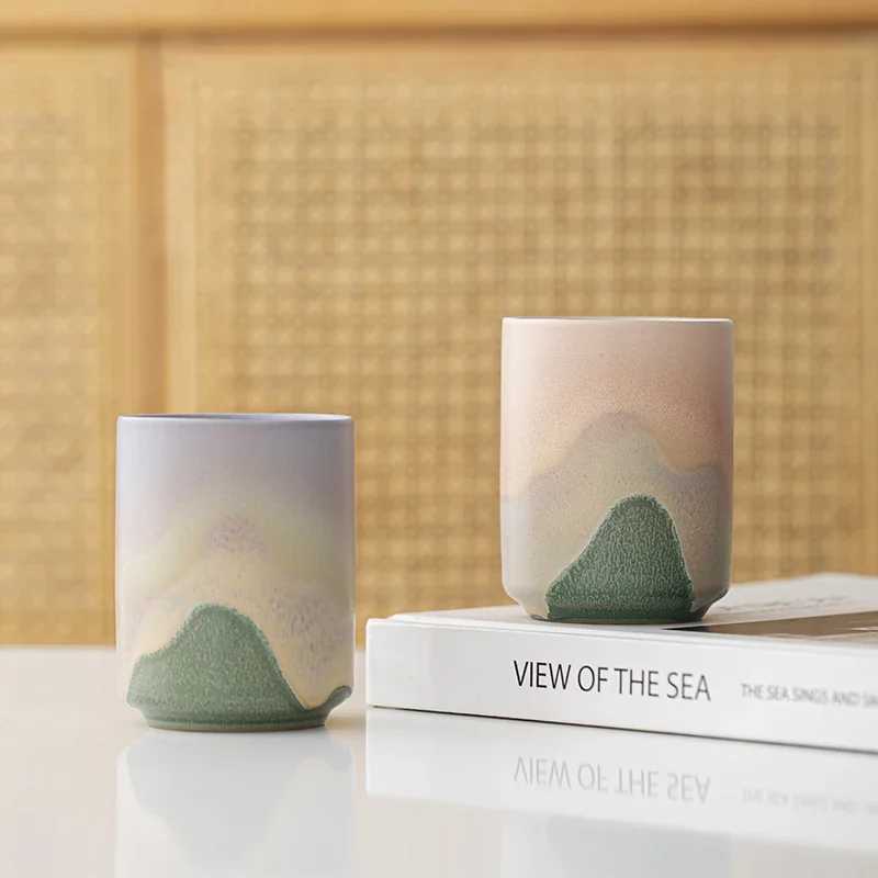 Japanese CeramicTeaCup - Handmade RoughPotteryMaster Cup for GongfuBrewing Coffee Water Traditional Kiln-Fired Tea Tasting Set D260323