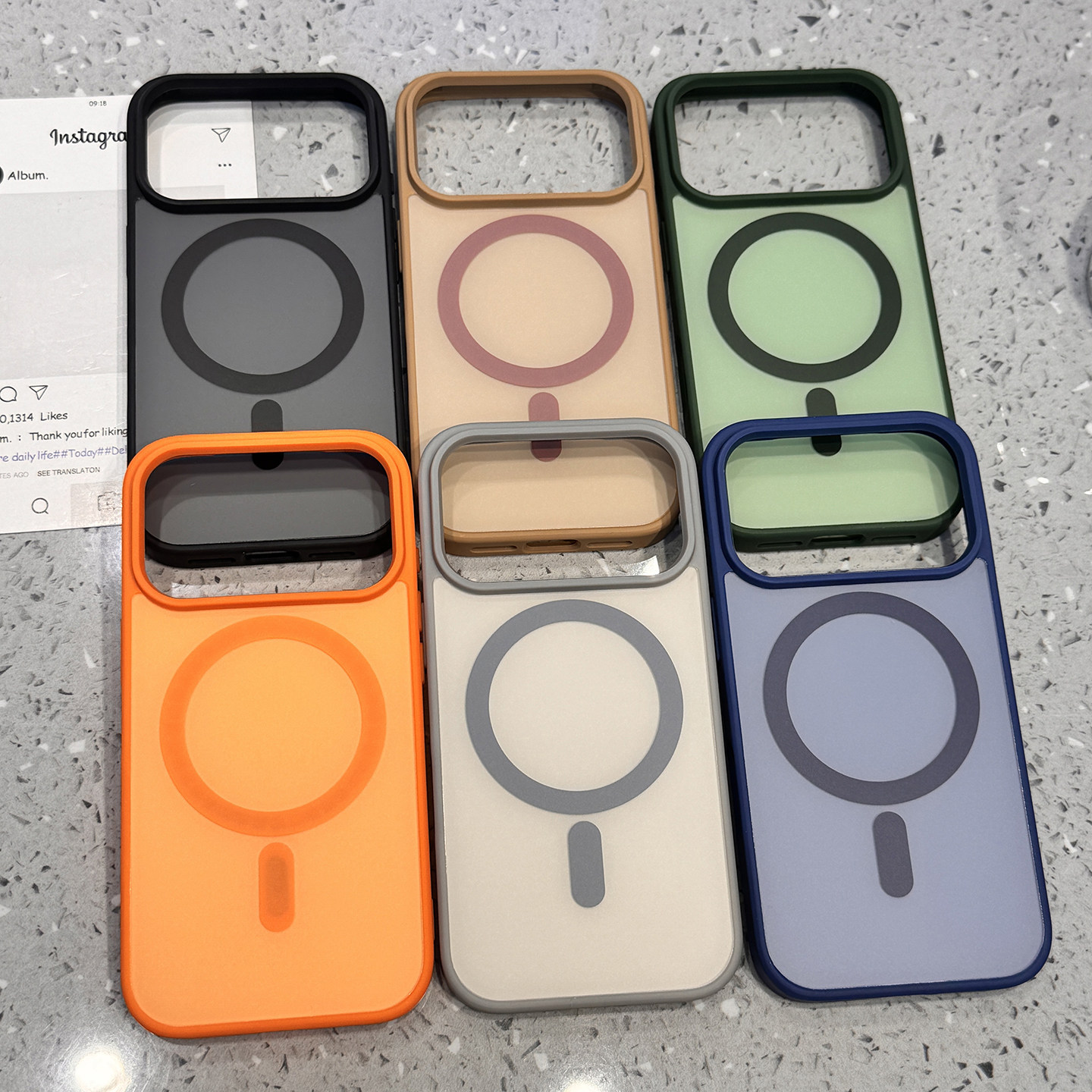 Luxury Matte Transparent Magnetic For Magsafe Wireless Charging Hybrid Drop Protection Protective Shockproof Case For iPhone 17 16 15 14 13 Pro Max Pl