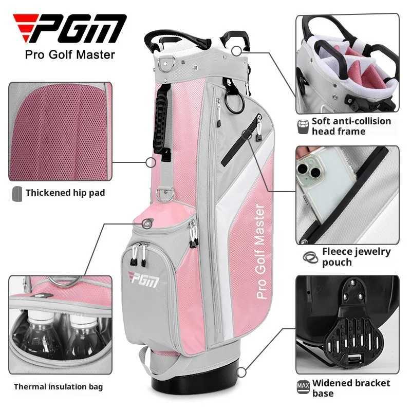 PGM QB148 Golf Bag Womens Stand Ball Bag Lightweight Club Bag Backpack 7-hole Sports Bag D260323