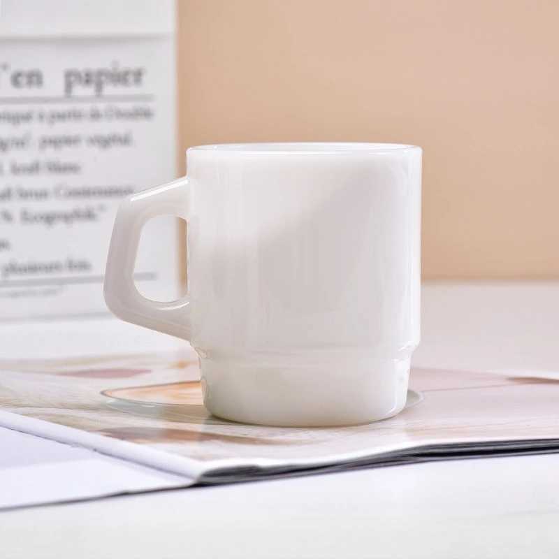 Korean Style Glass Coffee Travel Mug Milk Tea Water Cup Espresso Cups Personalized Milk Jade Mugs Mate Gifts Tableware D260323