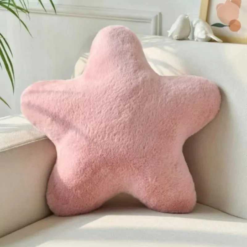 40cm Cute Cartoon Star Shaped Pillow Soft Nap Cushion for Student Office Bedroom Decor H260323