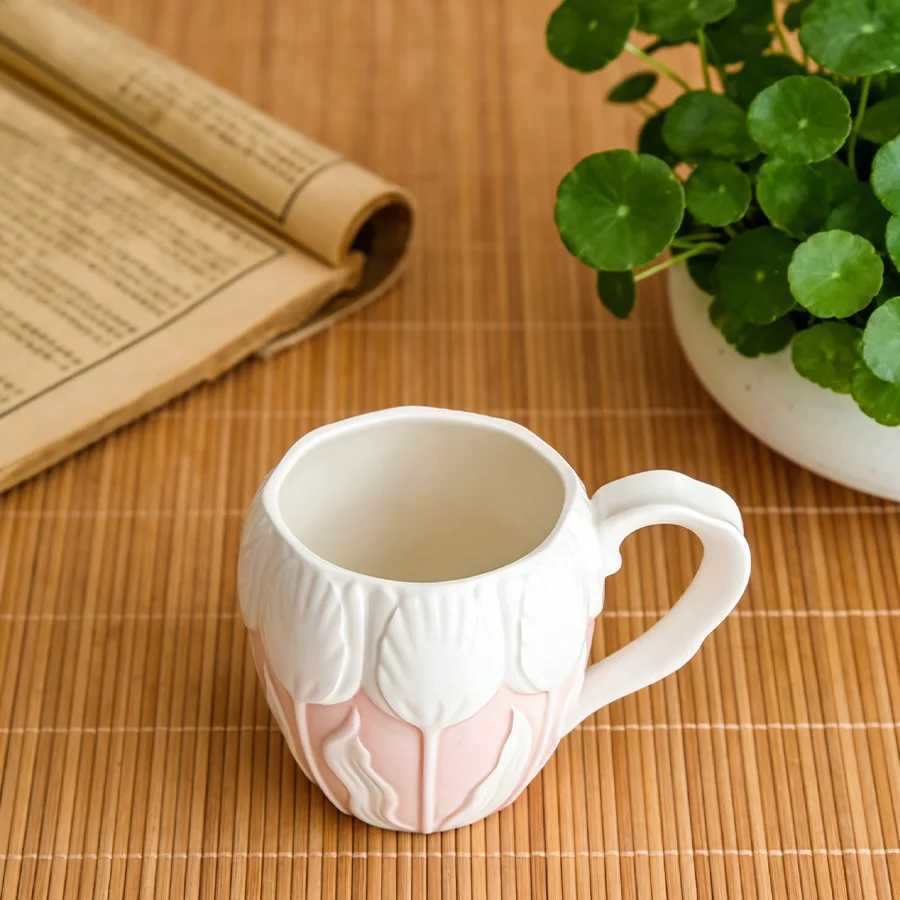 Ceramic cup Coffee cup Water cup Mug Tea cup Cup Light-luxury With lid No lid For tea Meeting room Office H260323