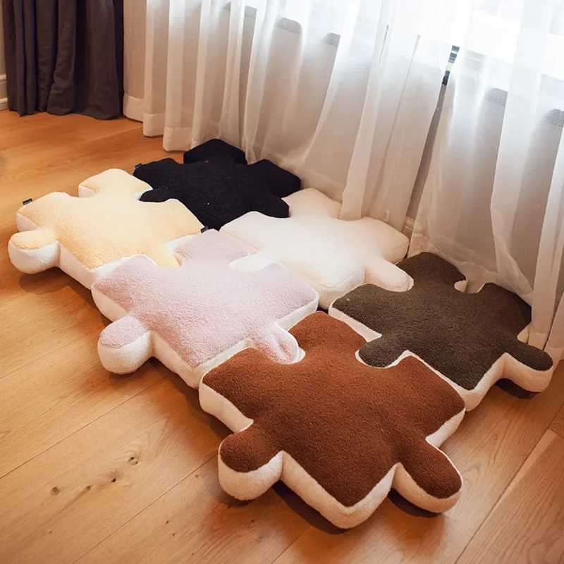 Fashion Stuffed Creative Puzzle Shaped Pillow Modern Spliceable Cushion Throw Pillow Living Room Waist Cushion Home Decoration H260323
