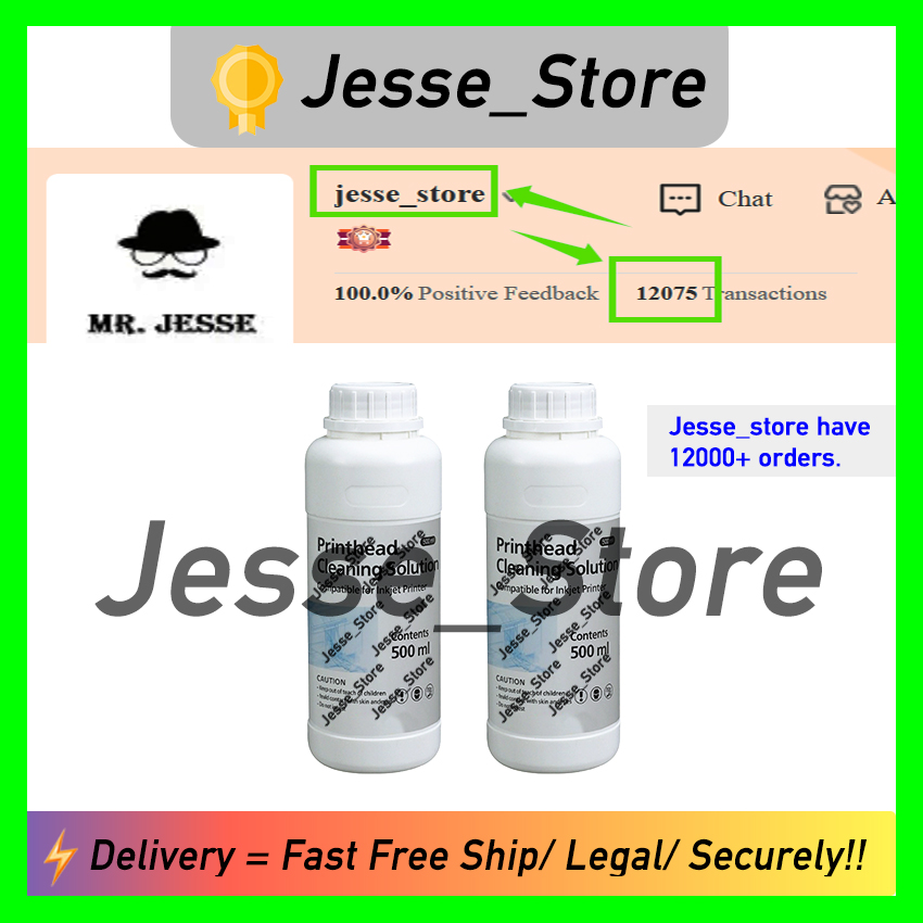 Jesse Store Printhead Cleaning Cleaner US Domestic Local Shipping For Sticky and Gooey Messes Safe Privacy Packaging Free Shipping 100% Pass Customs