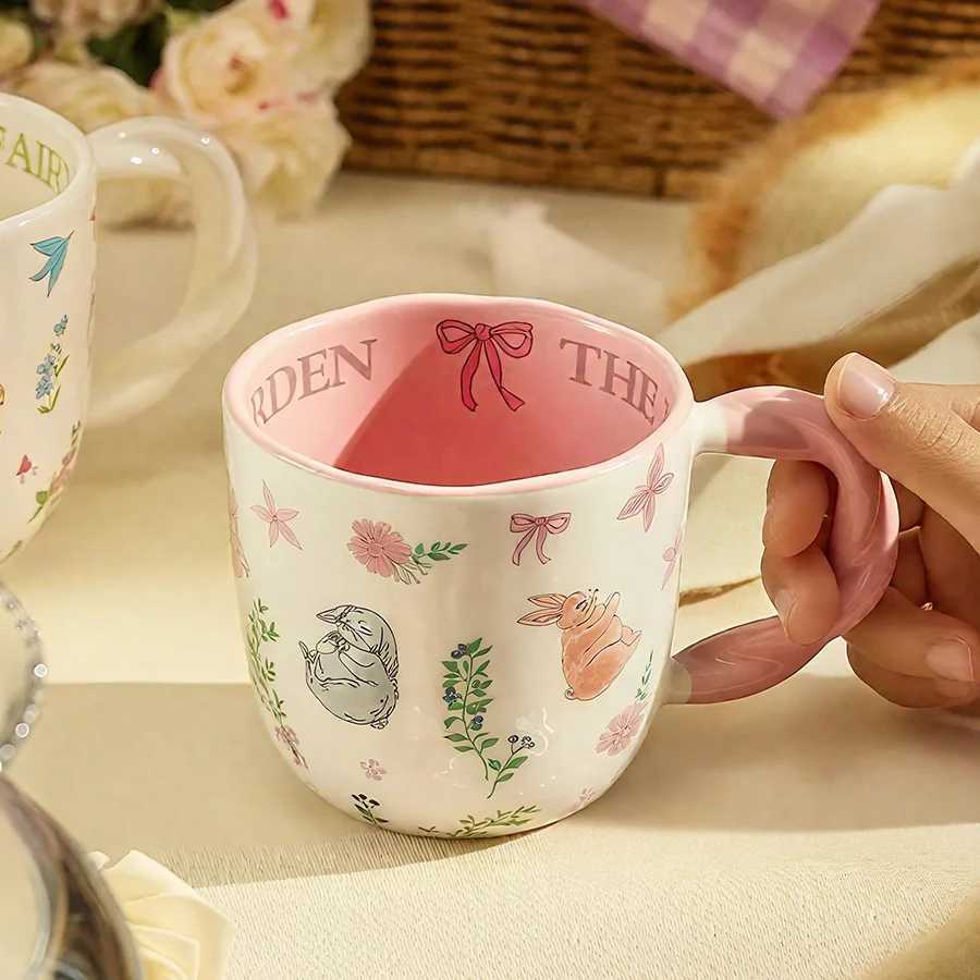 Ceramic cup Coffee cup Water cup Mug Tea cup Cup Kids Minimalist Nordic style For brewing tea With handle Engraving available H260323