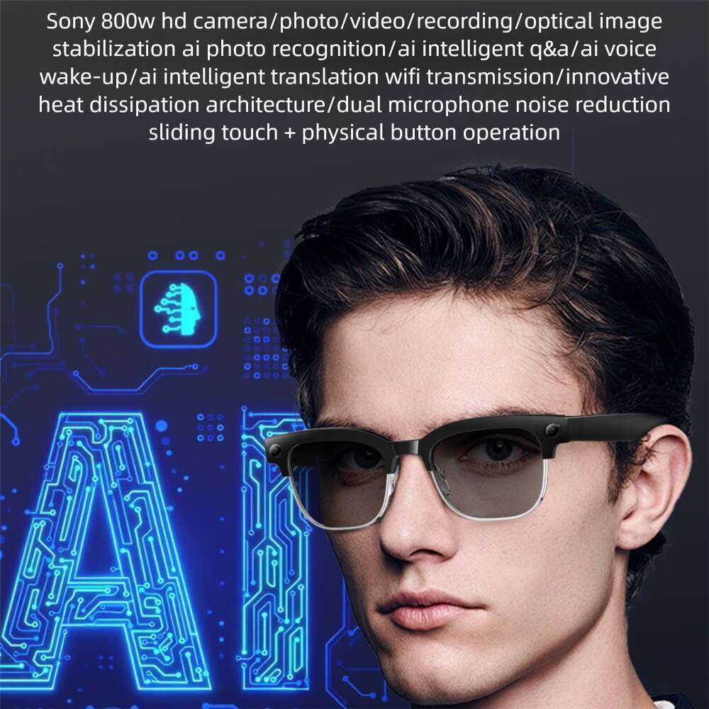 W630 Wearable Smart Glasses, AI Translation, Bluetooth Call, Anti-shake Recording, Cycling & Driving, Cross-border Hot Sale, Factory Direct Supply CKS