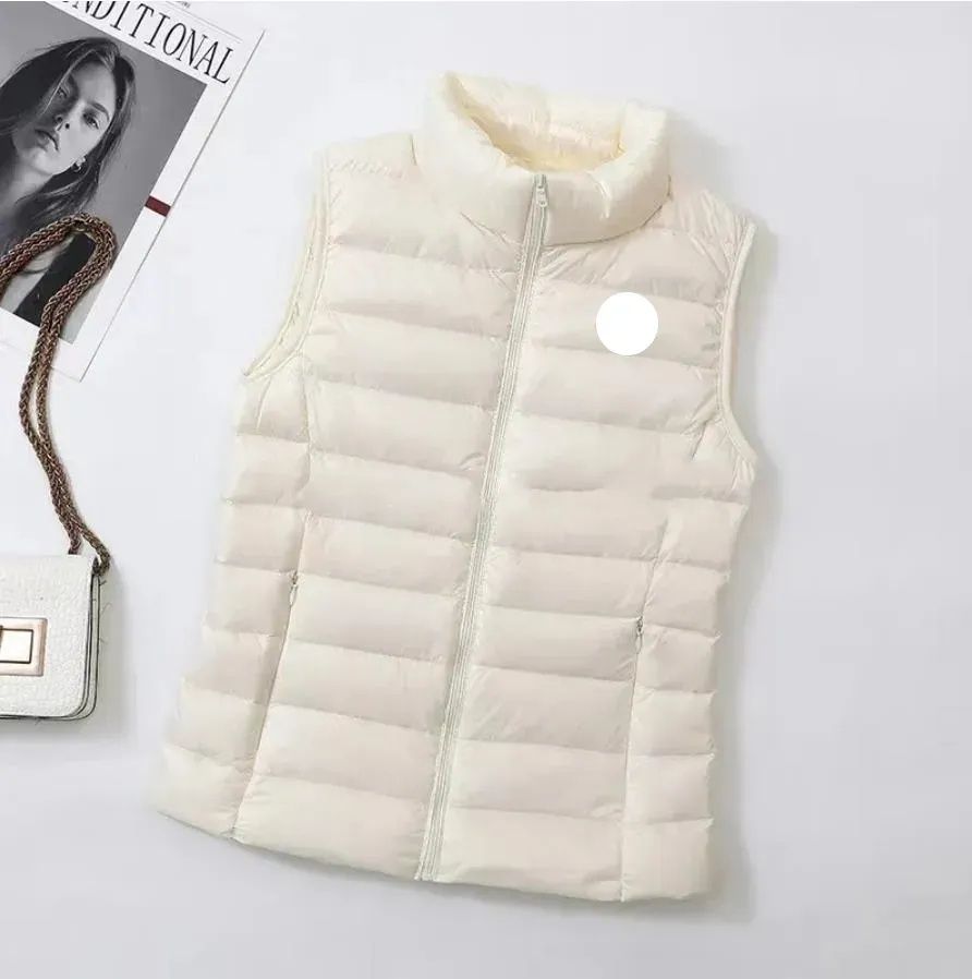 2026 winter womens down vest jackets French designer brand sleeveless lady vest luxury embroidery badge Outerwear Coats size S-xxl