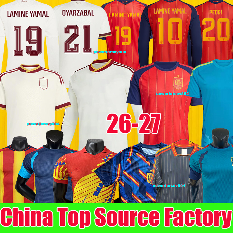 Spain 2026 jersey spain world cup PEDRI Soccer Jersey National Team Football Shirt Men Kids Kit LAMINE YAMAL Camisetas Espana 4xl espa a futbol mundial hoekds