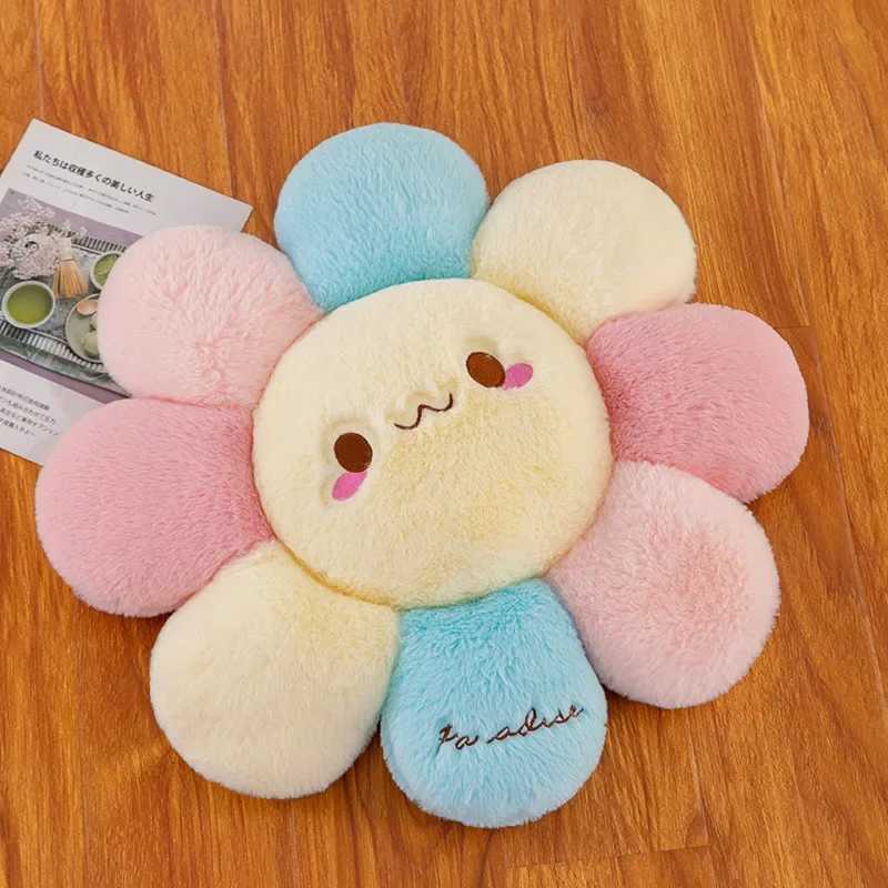 45cm Cute Colorful Round Sunflower Cushion BedroomLiving Room Office Cushion Birthday Gift Floor Cushion Murakami Pillow H260323