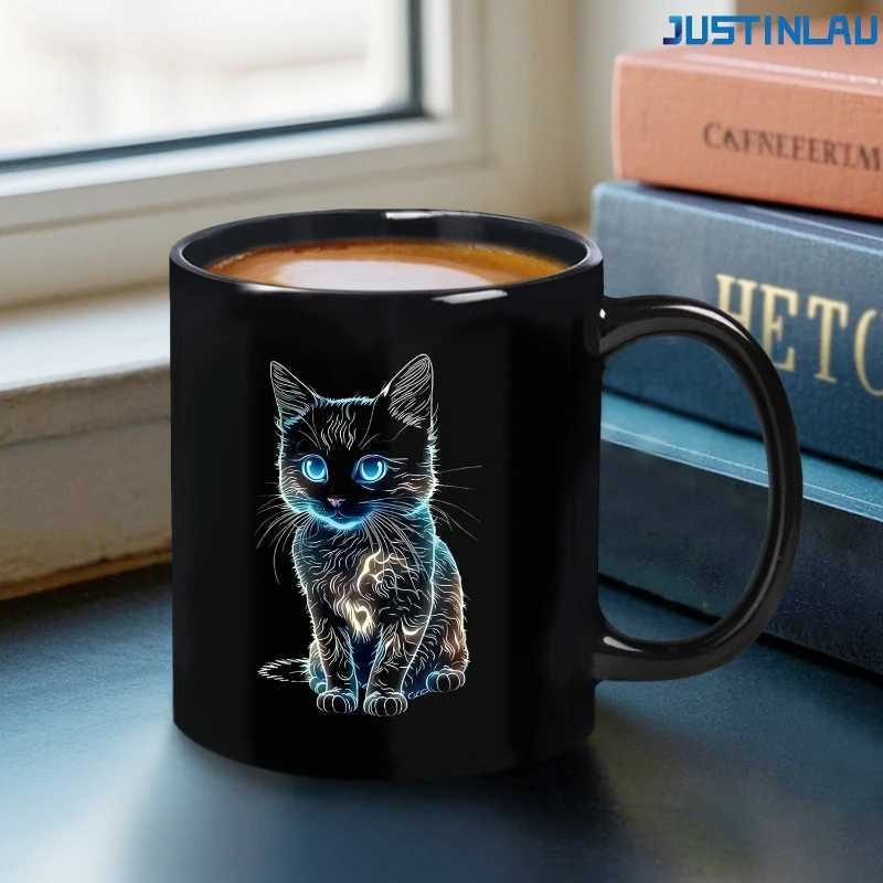 Cute Cat Mug Office Home Cup Coffee Cup Water Cup Ceramic Cup Coffee Glass Cup Set Self Stirring Mug Tea Cup Set Ceramic Mug D260323