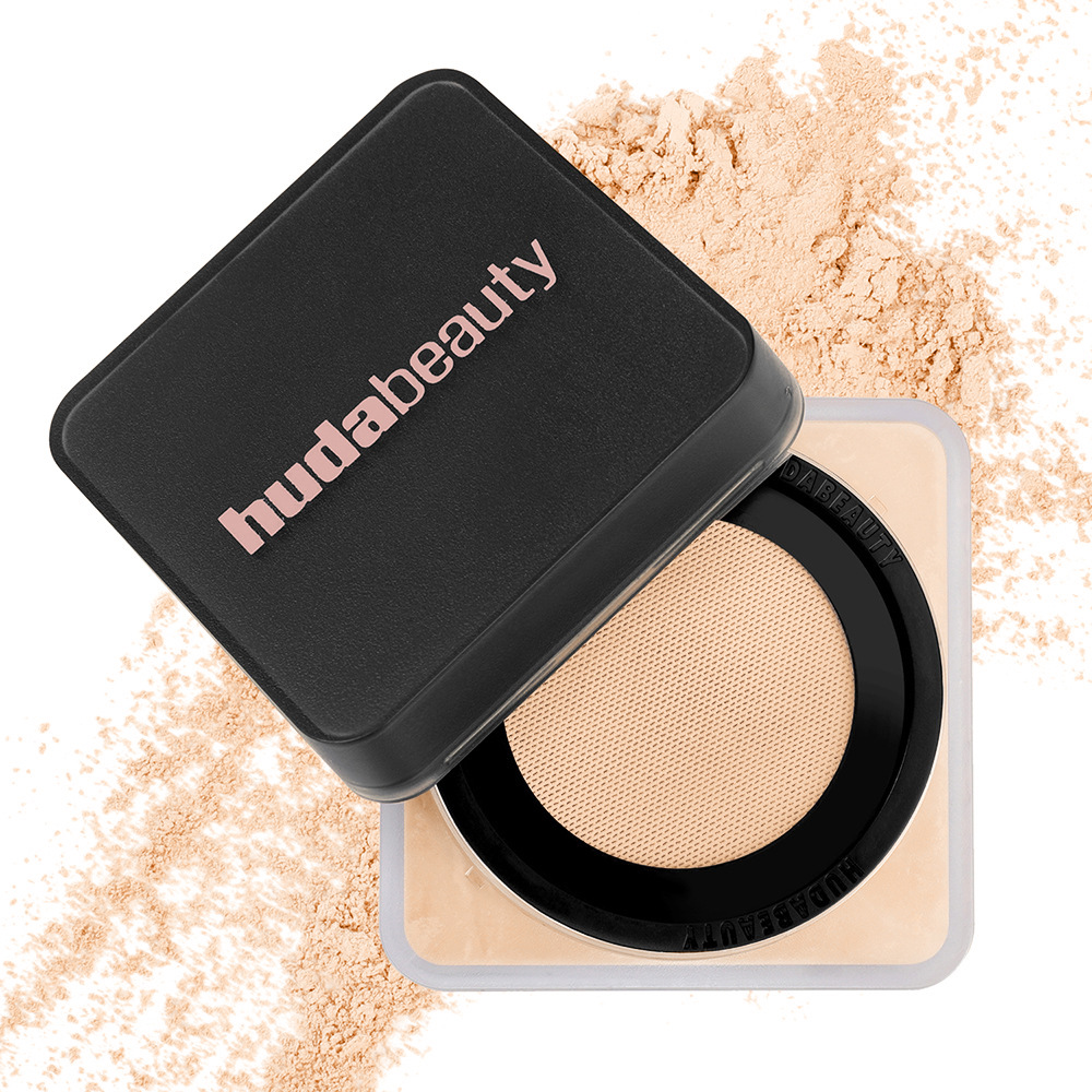 HUDA Beauty Easy Bake Loose Baking Powder PEACH PIE for Natural Airbrush Finish Oil Control & Crease-Proof Wear