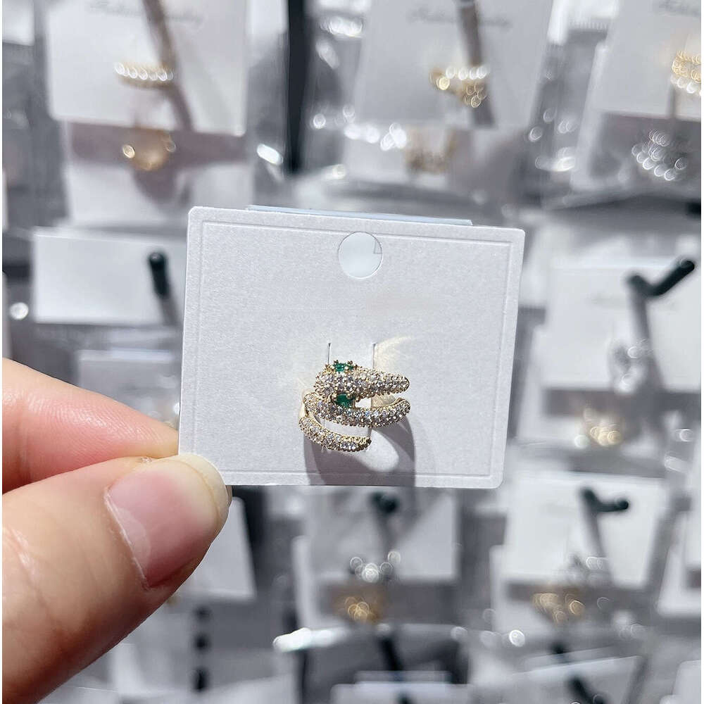 Earrings Green Eyed Snake Without Ear Holes Ear Bone Clip High End Feel Light Luxury Personality Retro Snake Cross-border Earrings Designer Earrings L