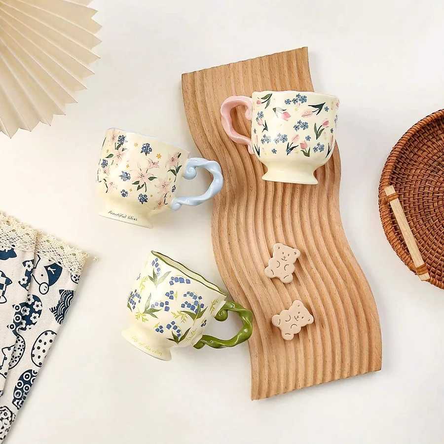 Ceramic cup Coffee cup Water cup Mug Tea cup Cup Couple For home Milk Pure white Bone china Jingdezhen ware Large capacity H260323