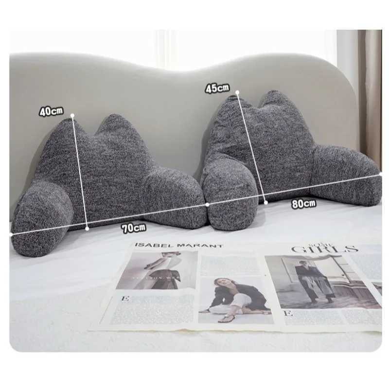 Cotton Cat Waist Rest Office Sedentary Chair Backrest Mattress Bedside Reading Soft Bag Backrest Camping Futon Flower Pillow H260323