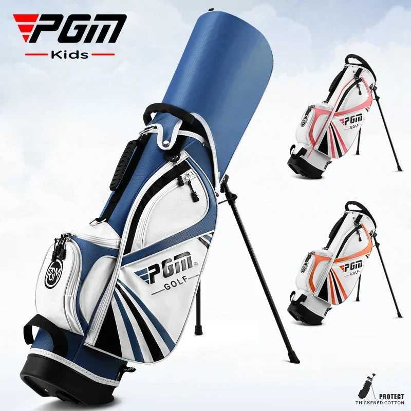 PGM Childrens Portable Golf Clubs Bag multifunction Bracket Stand Support Lightweight Golf Bagpack Children Golf Bag QB028 D260323