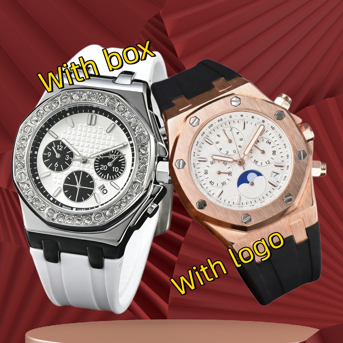 Super clone men watch Luxury Mens Designer Man Woman watch High Quality Quartz Watch movement watches best seller designer watch mens watch clean factory with Box